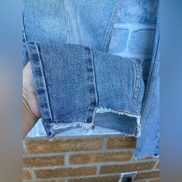 SANDRO MIREN STEPPED HEM STRAIGHT JEANS EU36/27 - Picture 11 of 15